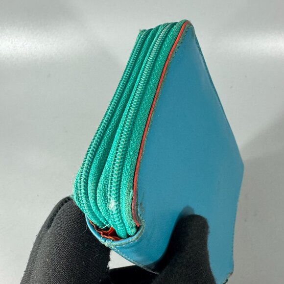 Mywalit Blue Leather Double Zip-Around Wallet - Picture 14 of 14